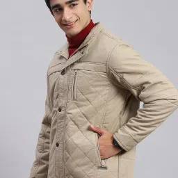 Monte Carlo Fawn Cotton Regular Fit Jacket image 4