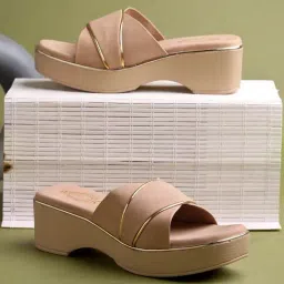Shoetopia Kids Beige Casual Wedges-picture-40