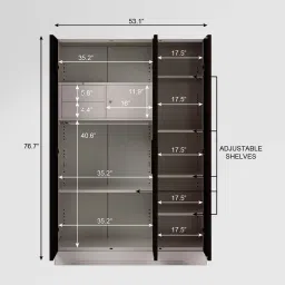 Godrej Interio Slimline 3-Door Steel Almirah, ShellWine Red (1-Year Warranty, 1 Locker, 2 Drawers) image 4
