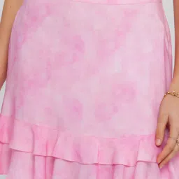 Zink London Pink Circular Skirt image 5