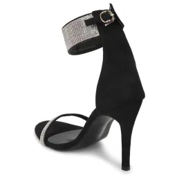 Truffle Collection Women's Black Ankle Strap Stilettos image 5
