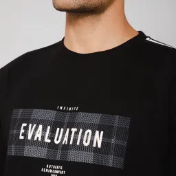 Cantabil Black Regular Fit Printed Sweatshirt image 4