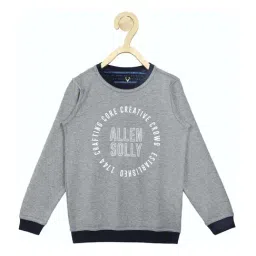 allen solly junior Allen Solly Kids Grey Cotton Graphic Sweatshirt-picture-43