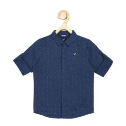 Allen Solly Junior Navy Printed Shirt-picture-43