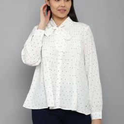 Allen Solly White Printed Shirt-picture-2