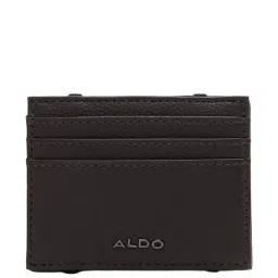 Aldo Dark Brown Solid Card Holder image 1