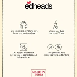 Edheads Kids Yellow & Blue Cotton Printed T-Shirt image 4