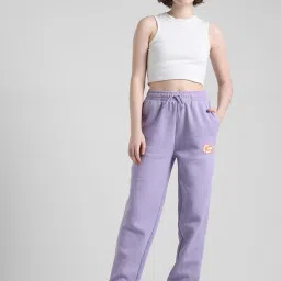 Only Lavender Relaxed Fit Mid Rise Joggers image 4