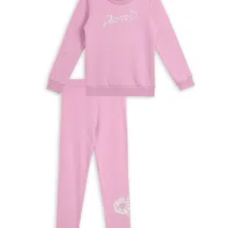 Puma Kids Mauved Out Cotton Printed Tracksuits image 1