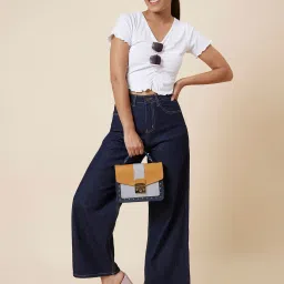 Globus Blue Cotton Flared Fit Mid Rise Jeans image 4