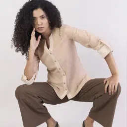 Powersutra Beige Regular Fit Tops image 5