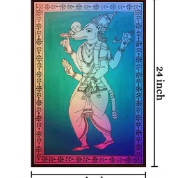 999Store Blue Canvas Varaha Avatar Art Canvas Wall Painting image 4