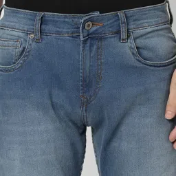 Peter England Jeans Light Blue Regular Fit Jeans image 4