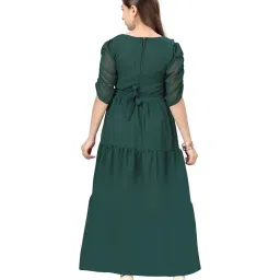 Aarika Kids Green Regular Fit Gown image 2