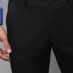 Louis Philippe Mid Grey Slim Fit Trousers image 4