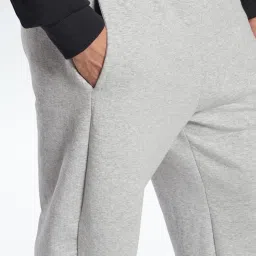 Reebok Grey Cotton Slim Fit Self Pattern Sports Trackpants image 4