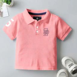 Codez Boys Pink Solid Polo T-shirt-picture-30