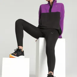 Puma Purple & Black Color-Block Sports Jacket image 4