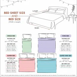 Bella Casa Paris Collection White Cotton 180 TC Super King Size Bedsheet with 2 Pillow Covers image 4