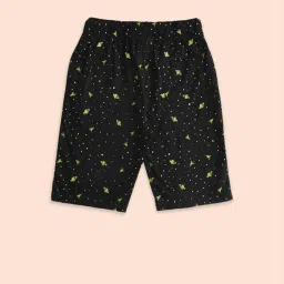 Pantaloons Junior Grey & Black Cotton Printed Shorts (Pack of 2) image 4