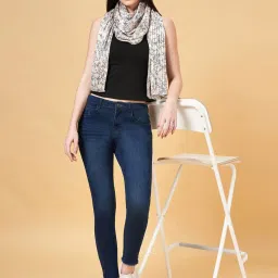 Honey by Pantaloons Off White Viscose Printed Scraf image 4