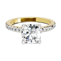 Sparkles Lab Grown Diamond 14k (585) Yellow Gold Ring for Women-picture-11