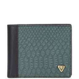 Allen Solly Green Casual Leather Bi-Fold Wallet For Men image 1