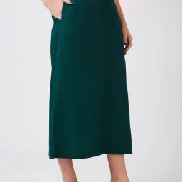 Globus Green Textured Skirt image 4