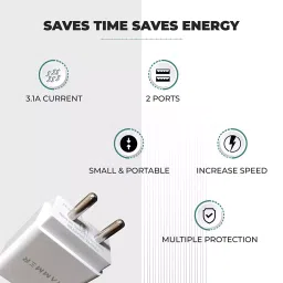 Hammer 15W USB Charger Adapter with 1 Meter Type C Cable image 5