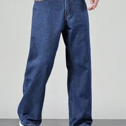 FUDE PRIDE Men Comfort Relaxed Fit Blue Stretchable Jeans-picture-34