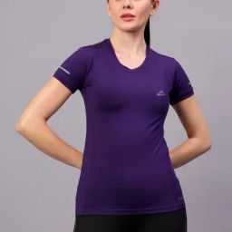Vector X Purple Polyester Solid Half Sleeves Sport T-Shirt-picture-46