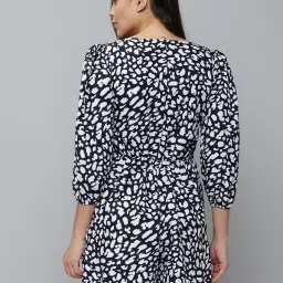 showoffff SHOWOFF Navy Printed Playsuit image 2