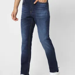 Jack & Jones Dark Blue Skinny Fit Low Rise Jeans image 3