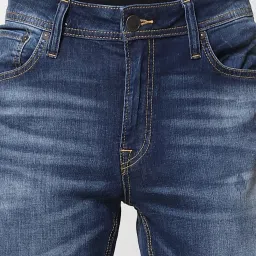 Jack & Jones Dark Blue Skinny Fit Low Rise Jeans image 4