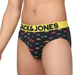Jack & Jones Black Printed Briefs image 3