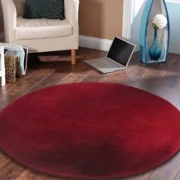 Obsessions Burgundy Machine Made Anti-Static Solid Carpet - Medium-picture-37