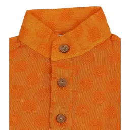 Mee Mee Kids Orange & White Printed Kurta with Pyjamas image 4