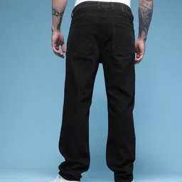 HERE&NOW Men Straight Fit Slash Knee Stretchable Jeans image 5