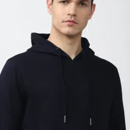 Van Heusen Sport Navy Regular Fit Hooded SweatShirt image 4