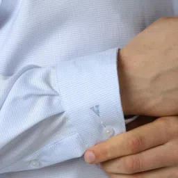 Van Heusen Blue Cotton Regular Fit Shirts image 4