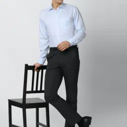 Van Heusen Blue Cotton Regular Fit Shirts image 5