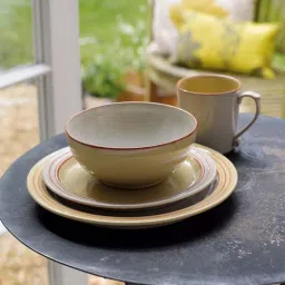 DENBY Heritage Veranda Light Yellow Stoneware Cereal Bowl (820 ml) - Set of 1 image 1