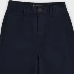 TOMMY HILFIGER Boys Navy Blue Regular Fit Chinos image 3