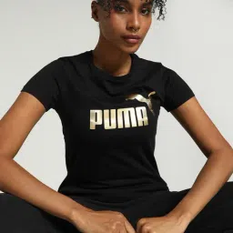 Puma Black Cotton Printed T-Shirt-picture-14