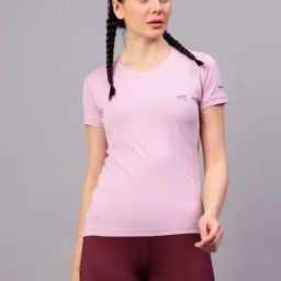 Vector X Pink Polyester Solid Half Sleeves Sport T-Shirt-picture-14