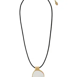 Accessorize London Golden White & Black Pendant for Women image 3
