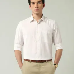 AD By Arvind Off White & Green Cotton Checked Shirt-picture-14