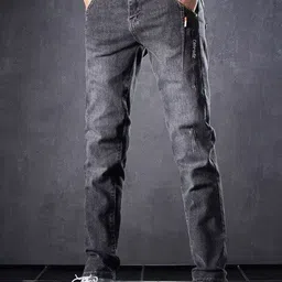 StyleCast x Revolte Men Skinny Fit Light Fade Jeans-picture-4