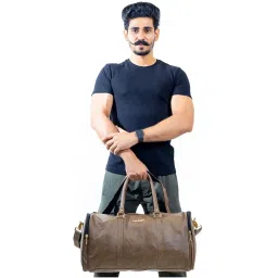 Man Arden Pantone Tan Medium Leather Duffle Bag image 2