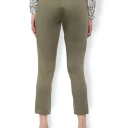 Van Heusen Olive Regular Fit Trousers image 2